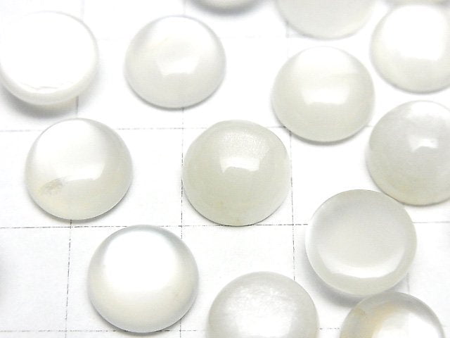 白月光石 AAA 圓形素面蛋面 10x10mm 4顆