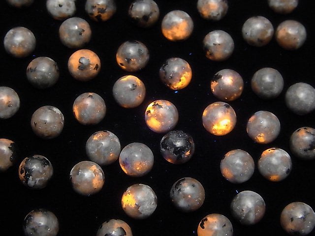 Yooperlite Runde Cabochon 6x6mm 1Stück