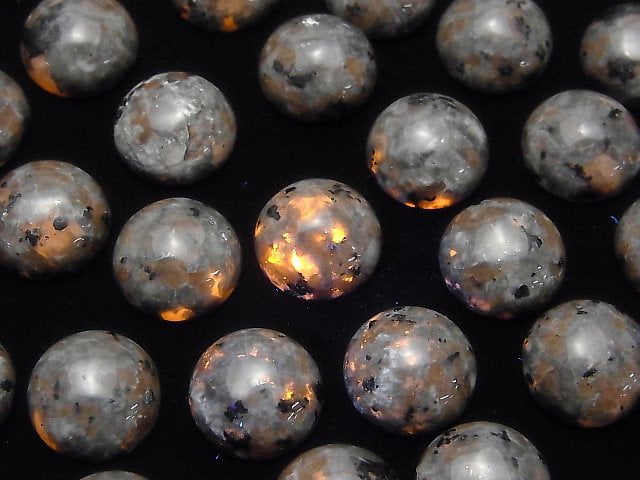 Yooperlite Runde Cabochon 14x14mm 1Stück