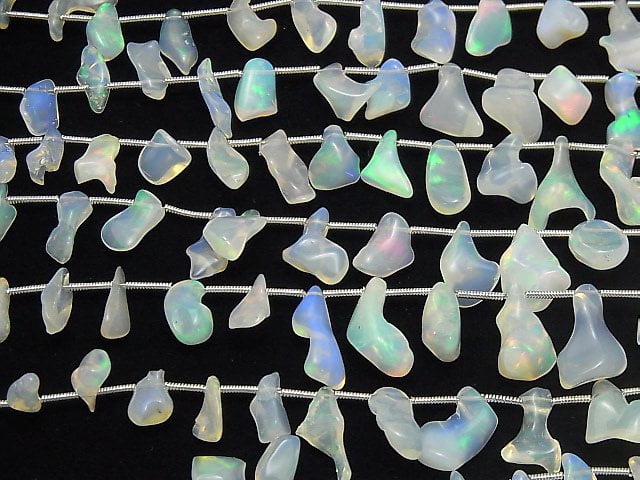 Äthiopischer Opal AAA- Grober Nugget 1Strang Perlen (ca. 7 Zoll / 18 cm)
