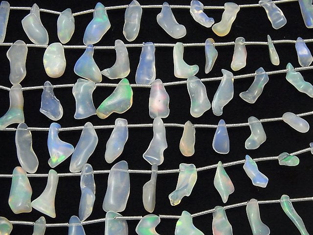 Äthiopischer Opal AAA- Grober Nugget 1Strang Perlen (ca. 7 Zoll / 18 cm)