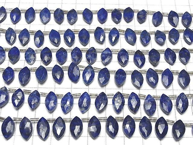 Lapislazuli AA++ Marquise Faceted Briolette 13x7mm half or 1strand beads (14pcs )