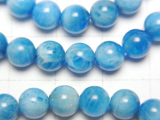 馬達加斯加藍磷灰石AA+圓珠6mm手鍊