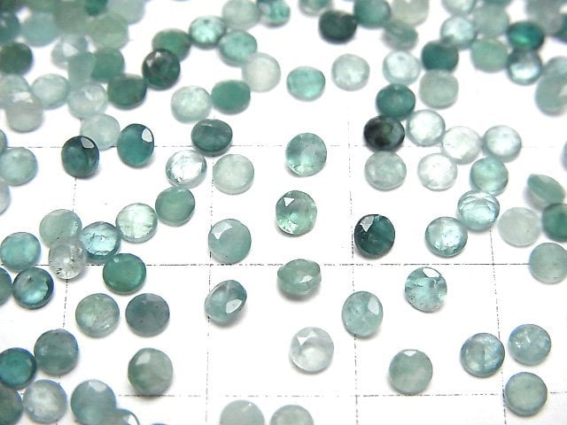 Grandidierit AAA- Lose Steine Rund facettiert 3x3mm 10Stück