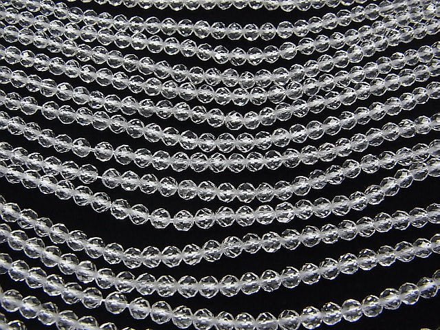 Hochwertig! Kristall AAA 32 facettierte Runde 4mm 1Strang Perlen (ca. 15 Zoll/36 cm)
