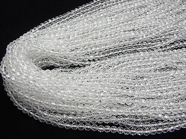 Hochwertig! Kristall AAA 32 facettierte Runde 4mm 1Strang Perlen (ca. 15 Zoll/36 cm)