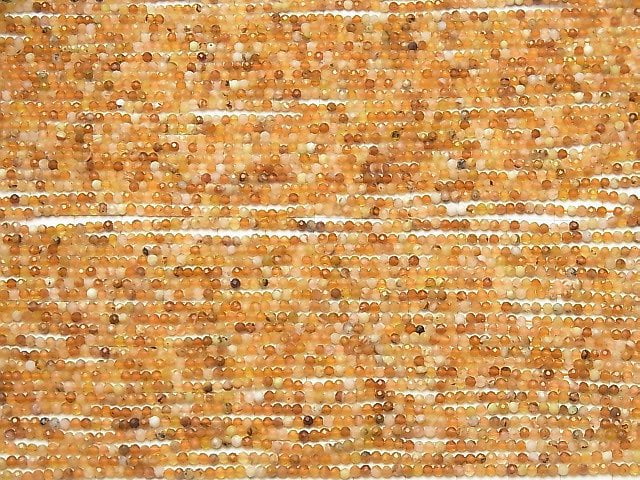 Hochwertig! Brandy Opal facettierte Runde 2mm 1Strang Perlen (ca. 15 Zoll / 37cm)