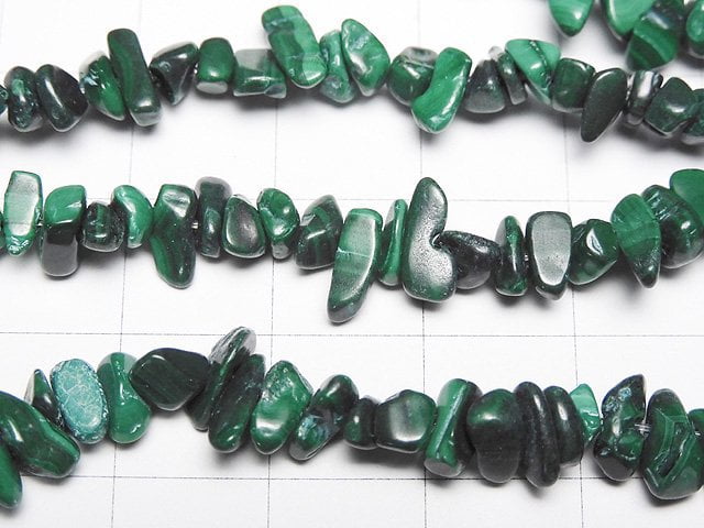 Malachite Chips (Small Nugget ) 1strand beads (aprx.31inch/78cm)