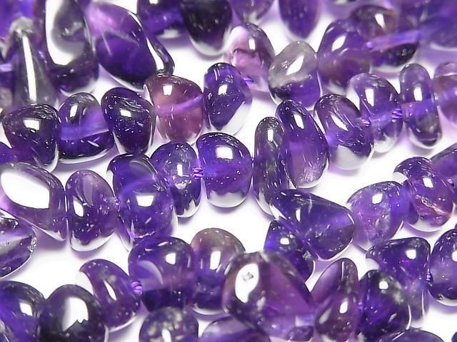 紫水晶 AAA - 小塊狀(碎石)1串珠子(約15英吋/37公分)