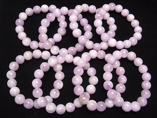 Nigerianischer Kunzit AAA- rundes Armband 12mm