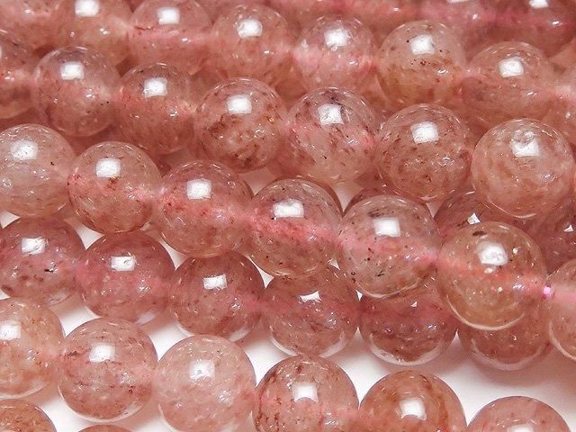 Épidote Rose AA+ Ronde 8mm 1 fil perles (env. 15 pouces / 37cm)