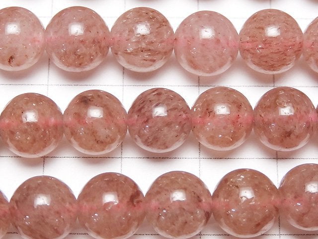 粉紅符山石 AA+ 圓珠 8mm 1串珠子 (約15英吋 / 37公分)