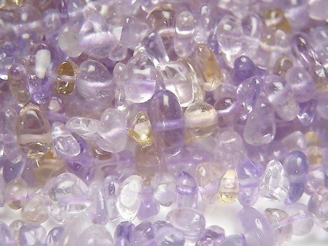 紫水晶與黃水晶碎石 (小塊狀) 1串珠子 (約15英吋/37公分)