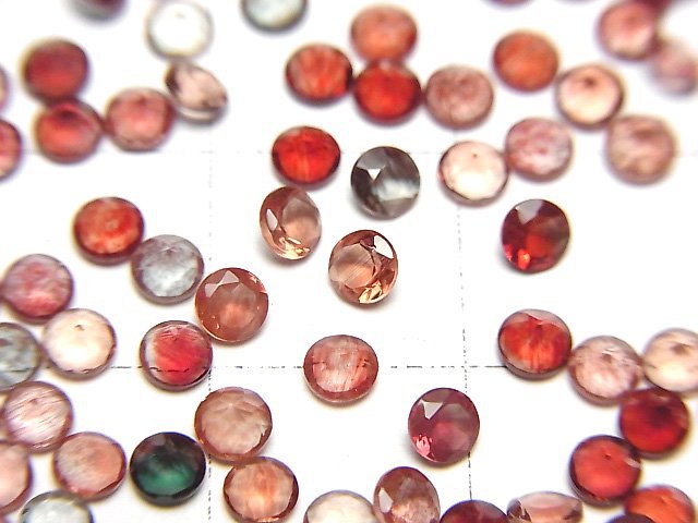 高品質安山石 AAA+ 裸石 圓刻面 3x3mm 10顆
