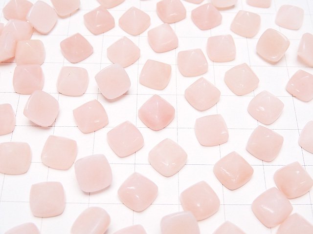 Rosa Opal AAA Zuckerhut Schnitt 8x8mm 2 Stück