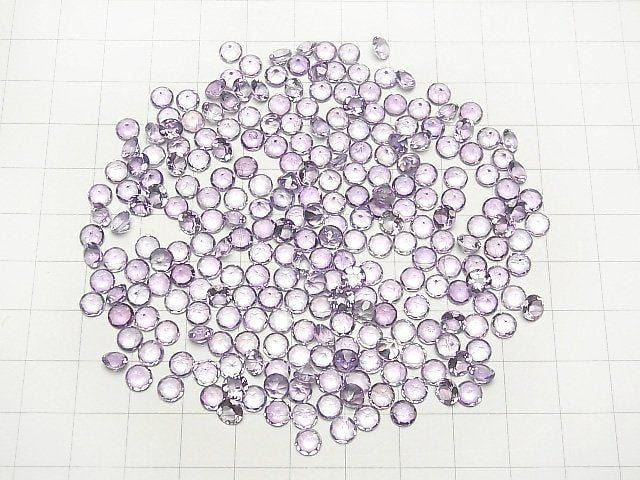 Hochwertiger Amethyst AAA Lose Stein runder facettierter 5x5mm 10 Stück