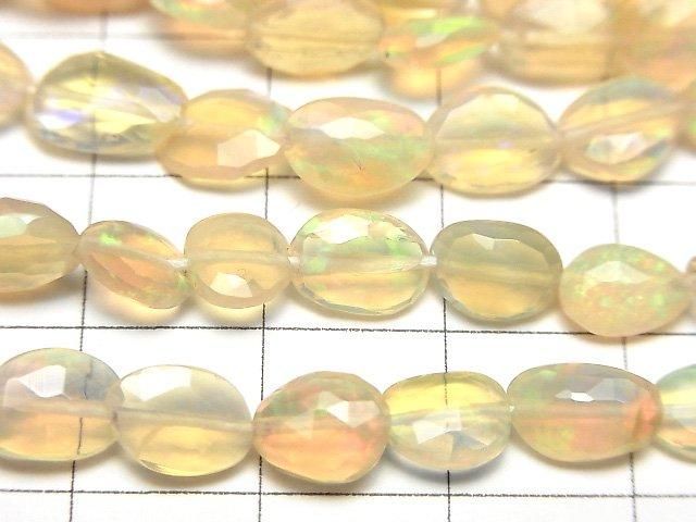 高品質衣索比亞蛋白石AAA - 平面刻面塊狀半串或一串珠子(約15英吋/38公分)