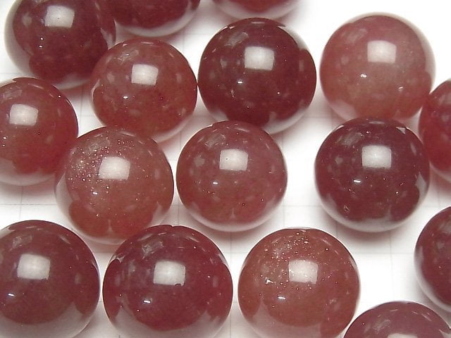 Afrikanischer roter Aventurin AAA- Kugel, Rund 20mm 1Stück