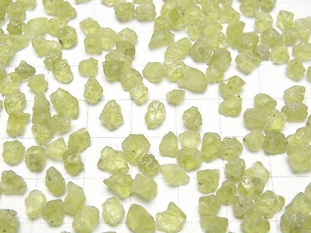 Peridot Undrilled Small Size Rough Rock Nuggets (Chips) 100 grams