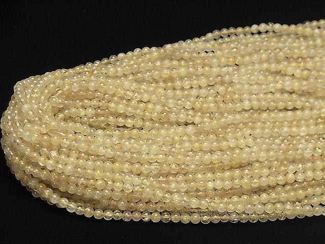 Rutilquarz AA+ Rund 4mm 1 Strang Perlen (ca. 15 Zoll / 38 cm)