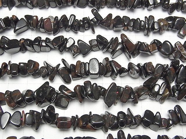 Eisen Tigerauge Chips (kleine Nuggets) 1 Strang Perlen (ca. 15 Zoll / 37 cm)