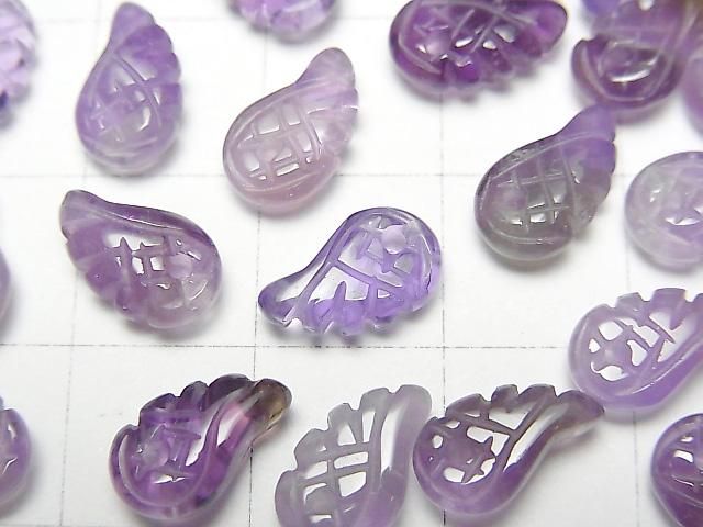 Amethyst AA++ Angel Wing 10x6mm 3pcs
