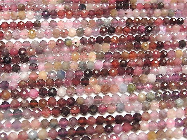 Hochwertig! Mehrfarbiger Spinell AA++ Facettierte Runde 5mm halbe oder 1strang Perlen (ca. 15 Zoll / 36 cm)