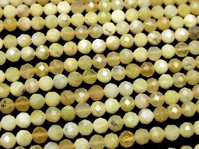 Hochwertig! Gelber Opal AA+ Facettiert Rund 6mm 1strang Perlen (ca. 36cm / 15Zoll)