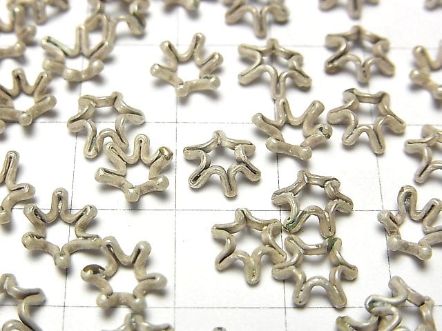Karen Silver Bead Caps 8x8x3mm 6pcs