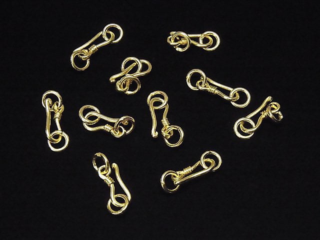Silber 925 U-Haken mit Sprungring 18KGP 1Stk