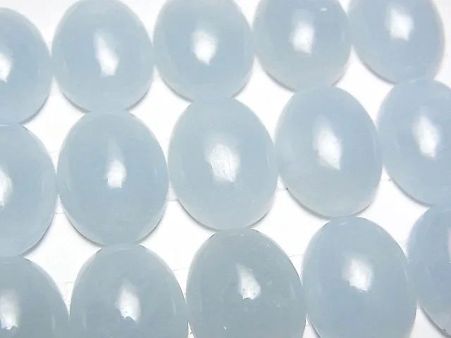 納米比亞海藍寶 AAA 橢圓素面 16x12mm 1顆