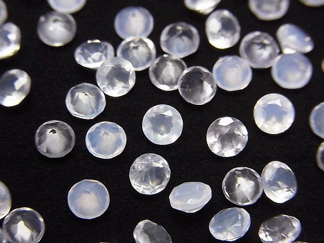 高品質紫羅蘭石 AAA 裸石 圓形刻面 4x4mm 5顆