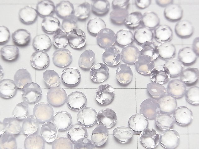 高品質紫羅蘭石 AAA 裸石 圓形刻面 4x4mm 5顆