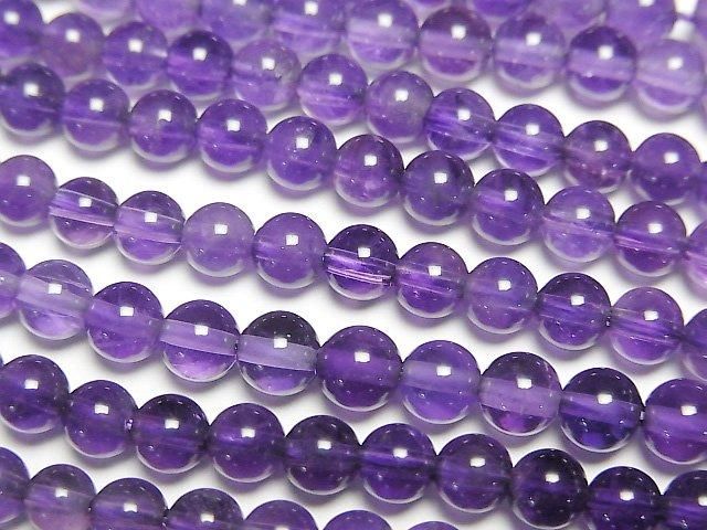 紫水晶 AA++ 圓珠 4.5mm 1串(約15英吋/37公分)