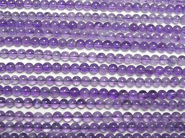 Amethyst AA++ Rund 4.5mm 1Strang Perlen (ca. 15 Zoll / 37 cm)