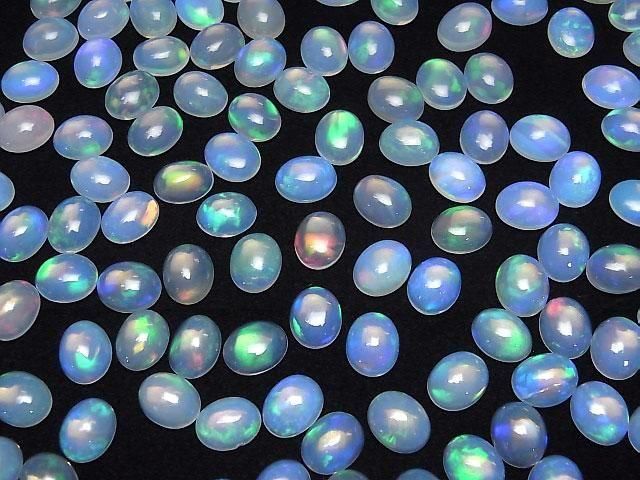 High Quality Ethiopian Opal AAA Oval Cabochon 10x8mm 2pcs