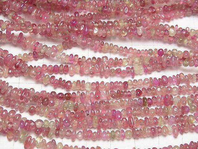 Mehrfarbige rosa Saphir AA++ Chips (kleine Nugget) halb oder 1Strang Perlen (ca. 15 Zoll / 36 cm)