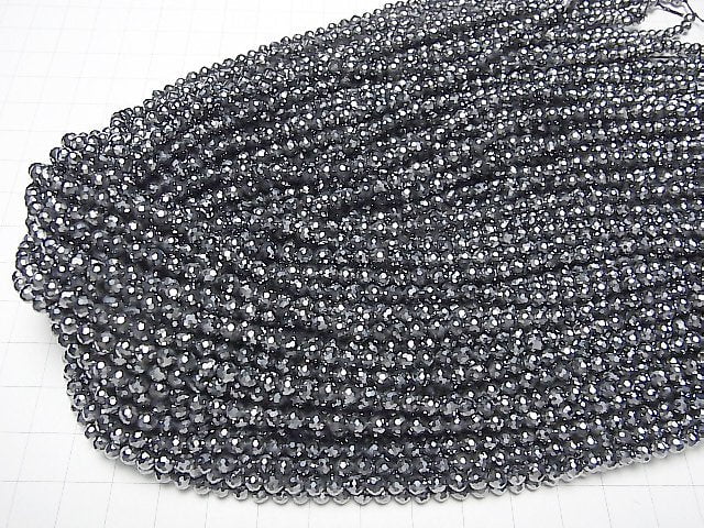 Hochwertig! 2str $9.79! Terahertz 128Facettierte Rund 4mm 1strang Perlen (ca. 15 Zoll / 37 cm)