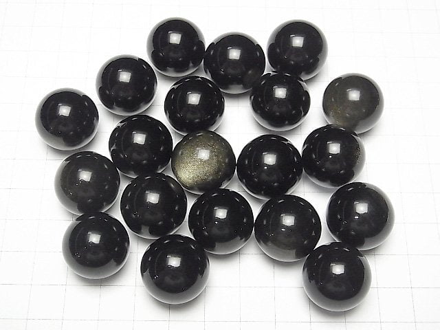 Goldener Obsidian AAA Kugel, rund 20mm 1 Stück