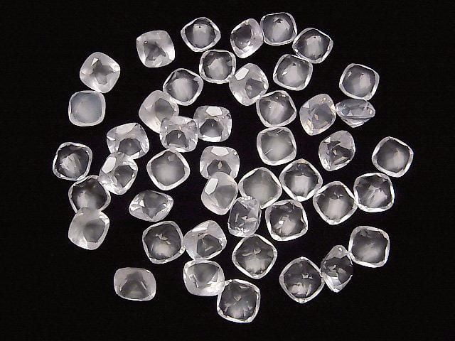 Hochwertiger Rosenquarz AAA Lose Stein Quadrat Facettiert 12x12mm 1Stück