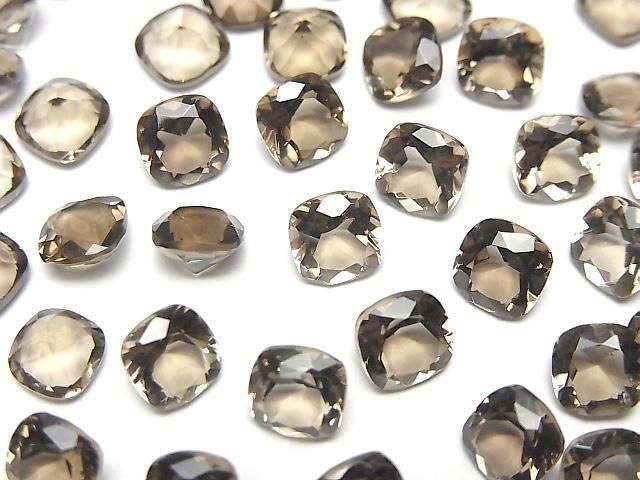優質煙晶 AAA 裸石 方形刻面 6x6mm 5顆