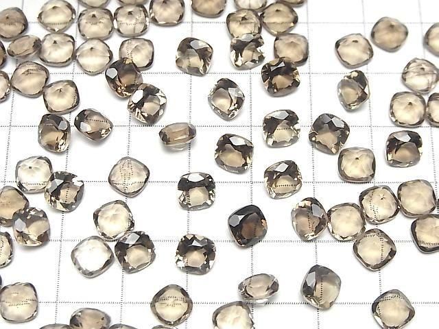 優質煙晶 AAA 裸石 方形刻面 6x6mm 5顆