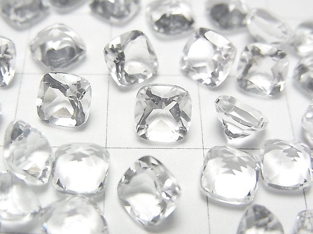 高品質刻面方晶鑽石 AAA 裸石 6x6mm 5顆裝