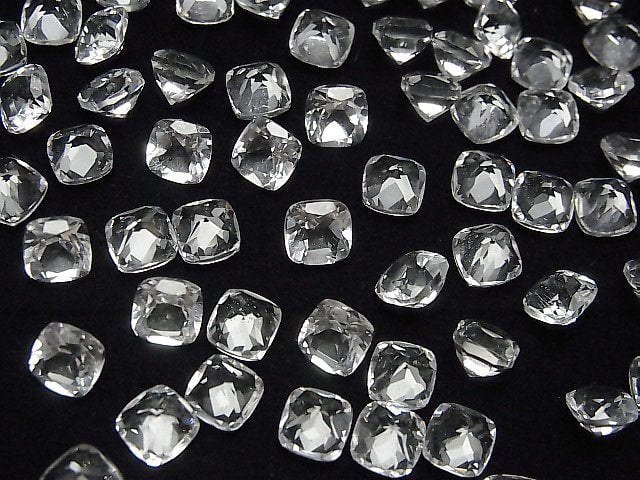 Hochwertiger Kristall AAA lose Steine quadratisch facettiert 6x6mm 5 Stück