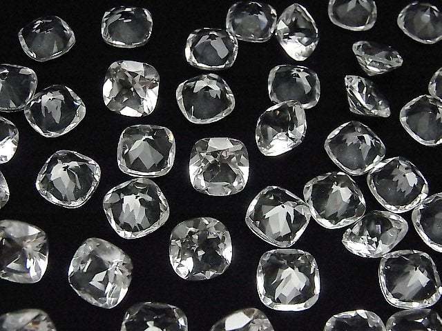 Hochwertiger Kristall AAA lose Steine quadratisch facettiert 10x10mm 2 Stück