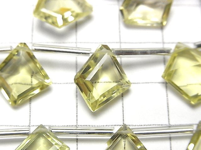 高品質檸檬石英 AAA 特殊切割 1 串珠(9 顆)