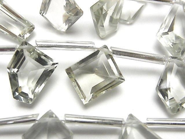 高品質綠紫水晶 AAA 特殊花式切割 1串珠子 (8顆)