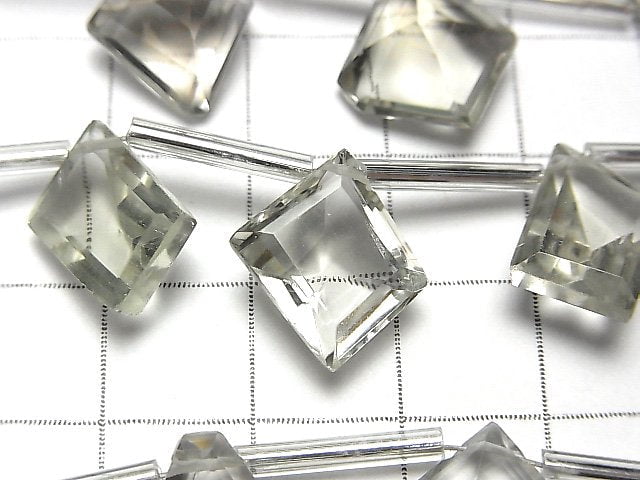 高品質綠紫水晶 AAA 特殊花式切割 1串珠子 (8顆)