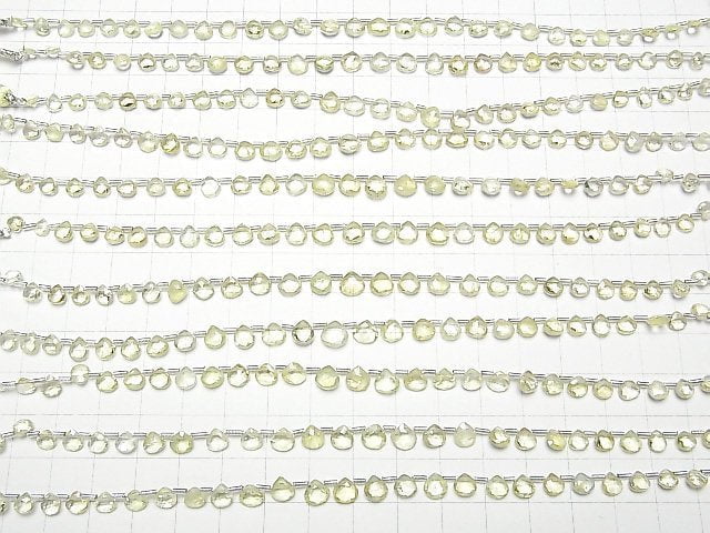 Hochwertiger Chrysoberyll AAA Kastanie facettiert Briolette halb oder 1 Strang Perlen (ca. 7 Zoll / 18 cm)