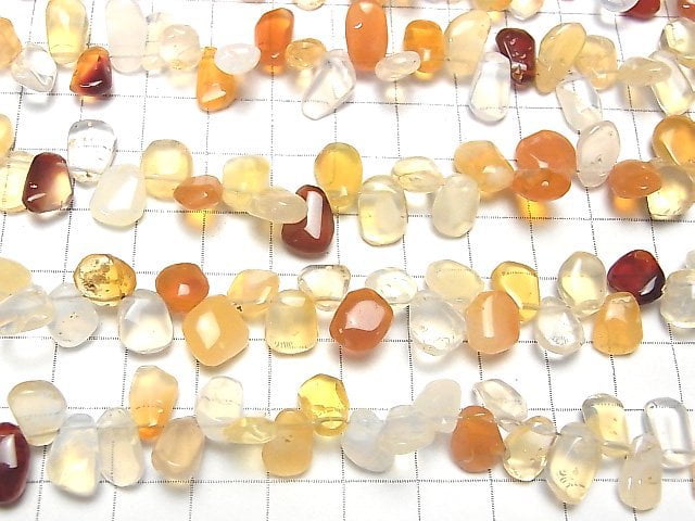 Mexikanischer Opal (Feueropal) AA++ grober Nugget 1Strang Perlen (ca. 18cm / 7Zoll)